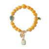 Amber & Jade Peace Bracelet