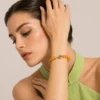 Amber & Jade Peace Bracelet